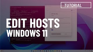 Edit HOSTS file on Windows 11 10 3 methods [upl. by Naitirb]