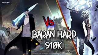 Passo a passo de como fiz o Baran Hard com 910k e sem Baran no suporte Solo Leveling Arise [upl. by Lyle285]