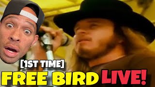 RAPPER first TIME ever SEEING Lynyrd Skynyrd  Freebird  1977  Oakland Coliseum Stadium live [upl. by Ennagem]