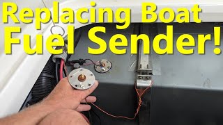 Boat Fuel Sender Replacement  Sea Ray Sundancer [upl. by Nodearb]