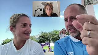 Eleni Kordolaimi une des rares femmes coach sur le circuit WTA [upl. by Nylauqcaj]