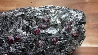 One More Large Cabinet Sized Specimen of Wine Red Almandine Garnets from Norway [upl. by Eisler]