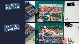 87 West Country Puzzle Time Lapse Gibsons 500 piece X4 [upl. by Pelagias323]