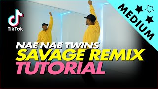 SAVAGE REMIX TUTORIAL  Step by step  DC NaeNaeTwins [upl. by Pearlstein638]