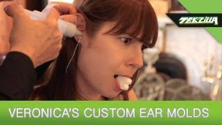 Custom Ear Impressions Molding Veronicas New Plugs [upl. by Annaet]