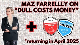 MAZ FARRELLY amp RECRUITMENT UNITED 1 MINUTE SHORT Maz will be back to talk to us again in April 25 [upl. by Nosyrb]