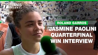 Jasmine Paolini Wins The Biggest Match Of Her Life  2024 Roland Garros Quarterfinal [upl. by Byrn]