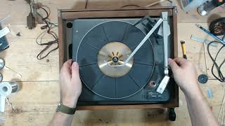 Garrard M50 Turntable Repair  No Auto amp Bad Hum [upl. by Alsi]