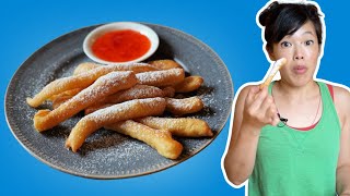 Funnel Cake Fries  Homemade Fair Food [upl. by Seuqramed]