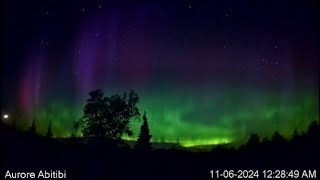 Aurora live Abitibi Québec [upl. by Attelocin]