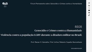 Violência contra a população LGBT durante a ditadura militar no Brasil  8508 [upl. by Maje]