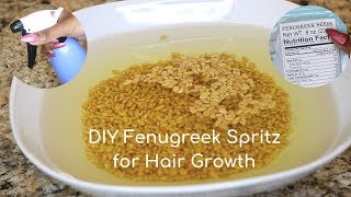 DIY Fenugreek Methi Hair Spritz for Hair Growth  Ayurveda Hair Growth Series [upl. by Samuele]