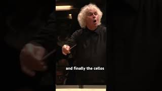 Greatness admiring greatness🤵‍♂️🎻 Sir Simon Rattle conducting Mozart classicalmusic orchestra [upl. by Fagen]