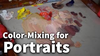 ColorMixing for Portraits  Acrylic amp Oil Painting Lesson [upl. by Saideman290]