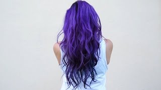 How I dye my hair purple amp blue ♥ DIY [upl. by Levison999]