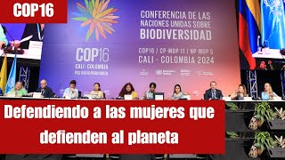 Defendiendo a las mujeres defensoras cop16colombia [upl. by Nicole]