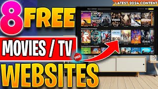 🔴Top 8 Websites to Watch FREE Movies  TV Shows No Sign up 2024 Update [upl. by Viens]