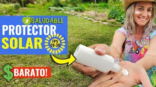 Protector Solar Natural ☀️ Preparalo en 5 minutos ☀️  Saludable y Económico 💰 [upl. by Feigin]