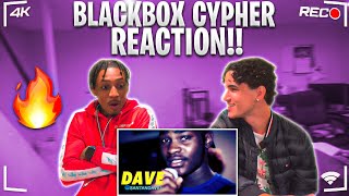 AMERICANS REACT TO DAVE  BLACKBOX CYPHER [upl. by Normi]