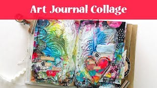 Art Journal with Me  Texture Brusho Ink amp Distress Oxide Spray No Voice over [upl. by Aniraad]