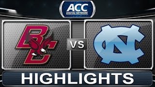 Boston College vs North Carolina  2014 ACC Basketball Highlights [upl. by Raynor717]