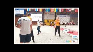 Petanque Euro Championship 2024 Mixd Double France vs Holland [upl. by Olsen528]