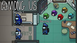 Security Guard Challenge on AMONG US [upl. by Notsle687]