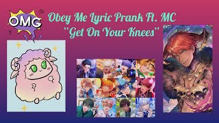 Obey Me Lyric Prank MC x Diavolo “Get On Your Knees” NSFW [upl. by Aydidey]