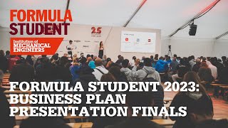 Formula Student 2023  Business Plan Presentation Finals [upl. by Franckot]