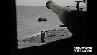 RARE Omaha Beach  bunkers et épaves en 1946 [upl. by Laughton]