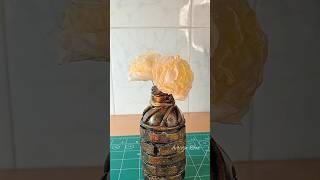 DIY Vintage Flower Vase 🍂 shorts art craft [upl. by Razal416]