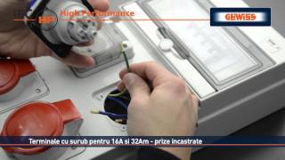 GEWISS IEC 309 HP Prize si fise industriale [upl. by Marou]