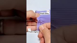 DIY Pratik Dikiş Teknikleri Elde kol kısaltma tadilat sewing [upl. by Ysnil]