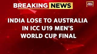 U19 World Cup Final Australia Break Indian Hearts Again End 14year Wait For Title Triumph [upl. by Thurstan972]