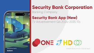 Security Bank App New TV Ad Q4 20242025 15s Philippines CCHDST [upl. by Jurgen]