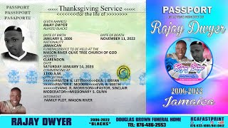 RAJAY DWYER FUNERAL SERVICE [upl. by Ayomat]