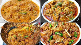 4 Delicious Chicken Recipes by Cook with Farooq  Chicken Mumtaz Chicken Handi Masala Karahi [upl. by Eytteb]