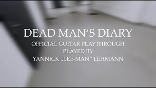 Paleface Swiss  Dead Man´s Diary Official Guitar Playthrough [upl. by Anaugahs]