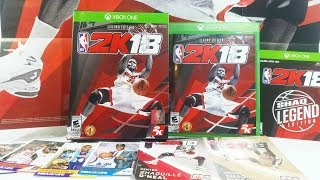 NBA 2K18 Shaquille ONeal Legend Edition Unboxing Xbox One [upl. by Whitehurst]