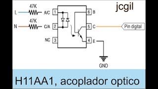 circuito integrado opto acoplador H 11AA1 [upl. by Aneekahs982]