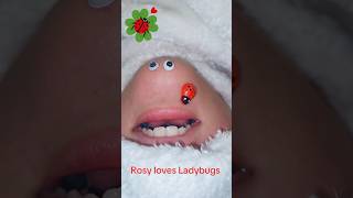 Rosy loves Ladybugs 🐞 youtubeshorts [upl. by Ahsak531]