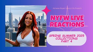 NYFW Spring Summer 2025 Collections Part 4 LIVE REACTION [upl. by Ladnar]