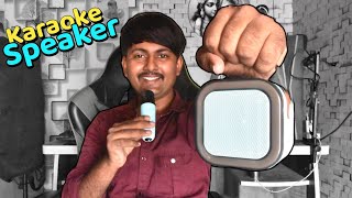 Karaoke Mini Speaker With Mic Unboxing and Review In 2024 [upl. by Hyo]