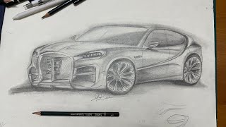 First Bugatti SUV Sketch concept Bugatti define Spartacus spartacus BugattiSpartacus 2024 [upl. by Arriaes]