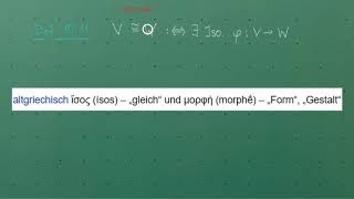 MathePlus  Video 1049 Was bedeutet Isomorphie von VektorrÃ¤umen [upl. by Shull]