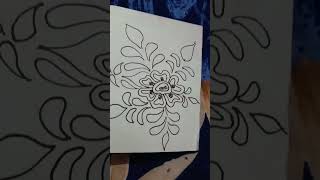 Draw a flower 🌺🌺art shortsvideo youtubeshorts ornamental drawing [upl. by Ahtera]