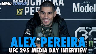 Alex Pereira Locked In Ahead of Chance at TwoDivision Title History  UFC 295 [upl. by Delora]