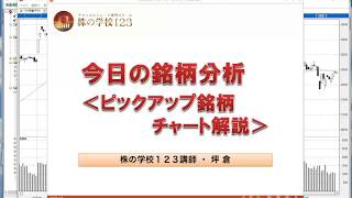 【株の学校123】（2018年8月23日）今日の銘柄分析＜ピックアップ銘柄チャート解説＞ [upl. by Nnilsia47]