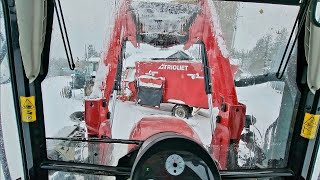 BATTLING THE BLIZZARD Mixing Feed For 91 Holstein Cows In A Tie Stall Barn [upl. by Idmann286]