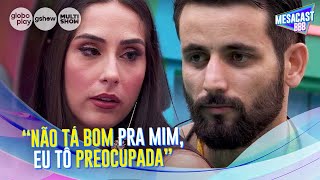 MATTEUS DIZ QUE DENIZIANE TERMINA COM ELE TODO DIA E QUE ELA NÃO QUER MACHUCALO  MESACAST BBB [upl. by Brenan]